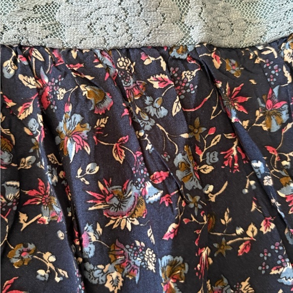 Umgee Teal and Navy Floral Dress - Picture 4 of 8